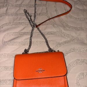 Coach Vibrant Orange Crossbody Bag